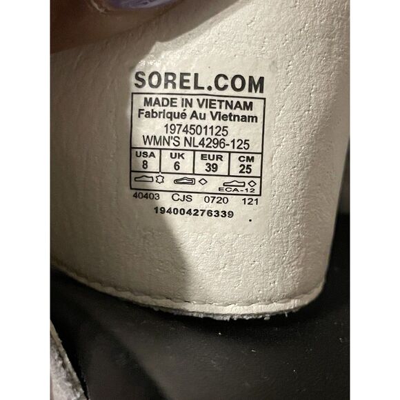 Sorel Roaming Slide Sandals Leather Buckles Sea Salt White Women’s 8 Flatform - Picture 10 of 10